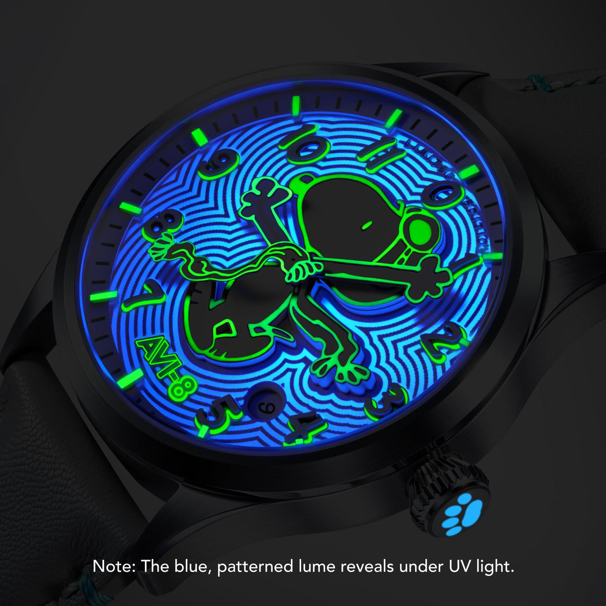 AVI-8 Engineer Automatic Peanuts Snoopy Flying Ace Monotone – Cloud Cover (Limited Edition) – image 5