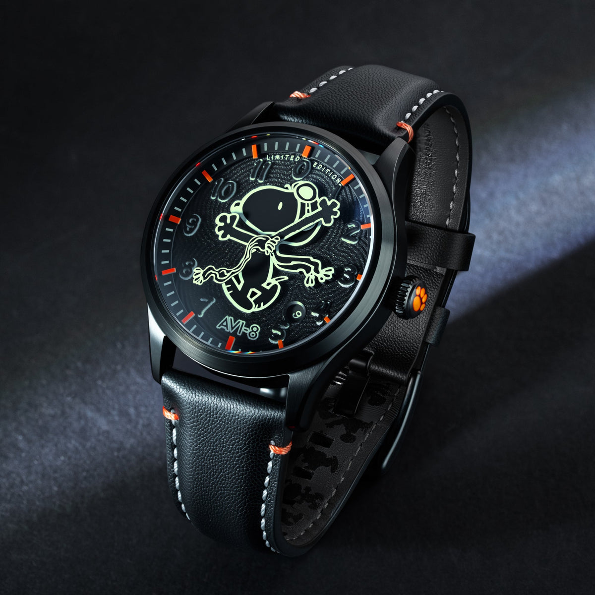 AVI-8 Engineer Automatic Peanuts Snoopy Flying Ace Monotone – Obsidian Ace (Limited Edition) – image 6