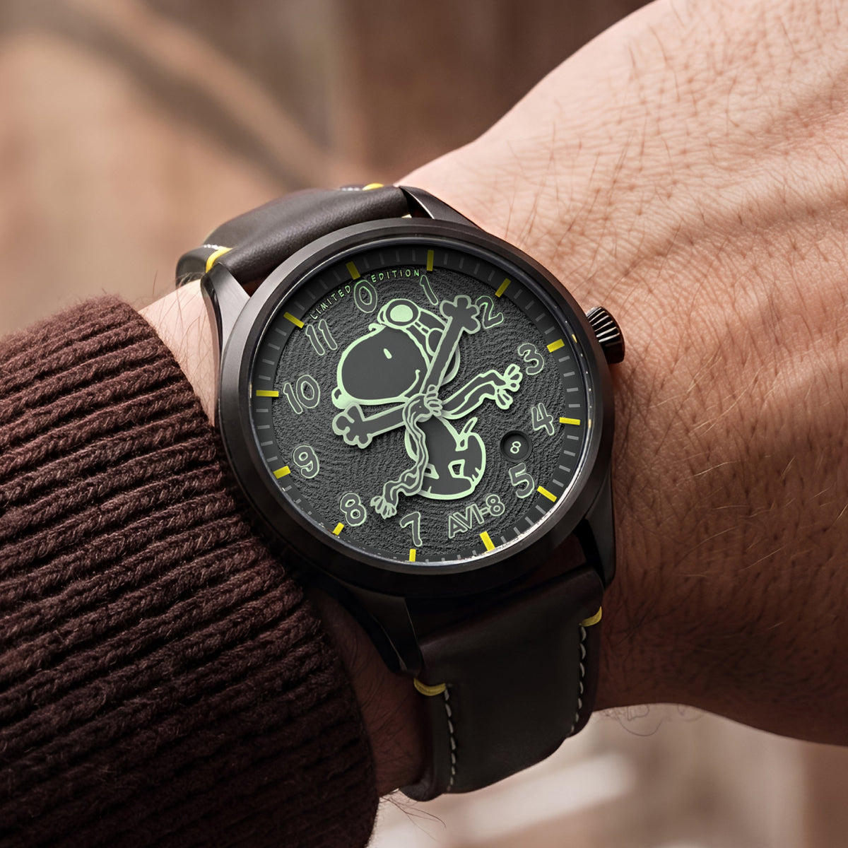 AVI-8 Engineer Automatic Peanuts Snoopy Flying Ace Monotone – Grey Glider (Limited Edition) – image 2