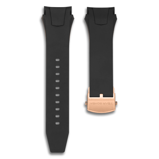 FYNTHER Chronic Strap – Dark Matter · Black Gold, Deployant Clasp