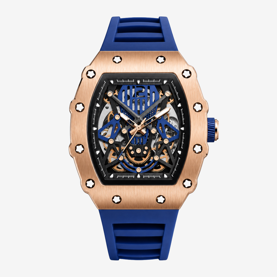 AXEL Chrono Skeleton Watch – Blue – image 1