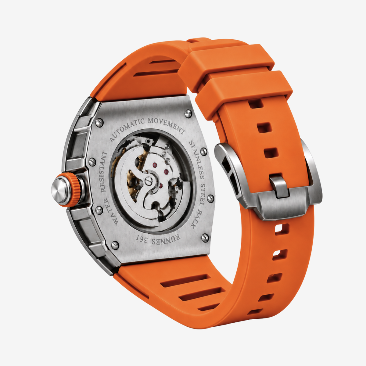 AXEL Chrono Skeleton Watch – Orange – image 2