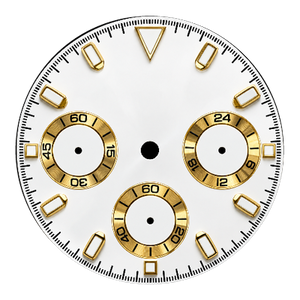White & Gold dial