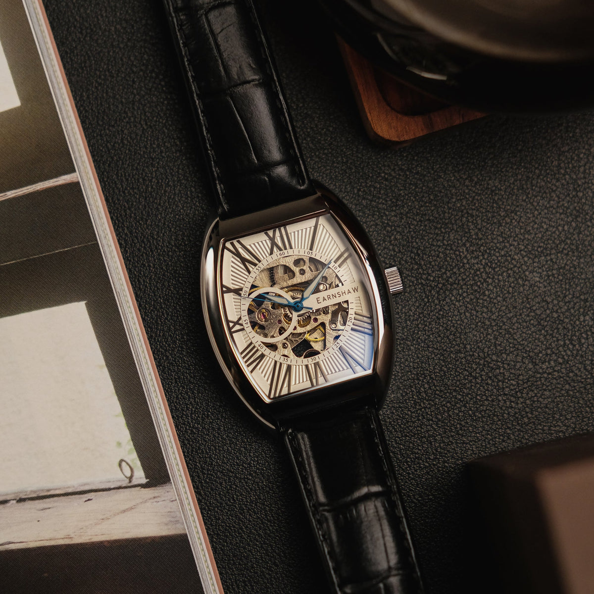 Thomas Earnshaw Beauchamp Skeleton Automatic – Morning Coat White – image 6