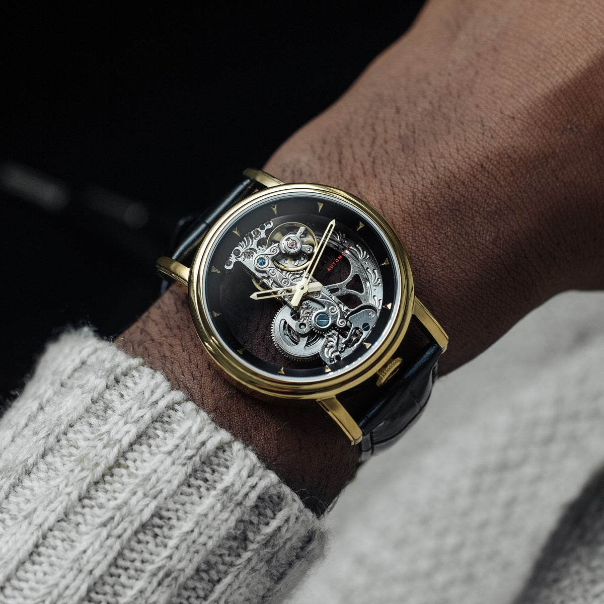 Thomas Earnshaw Fowler Bridge Skeleton Automatic – Gold – image 5
