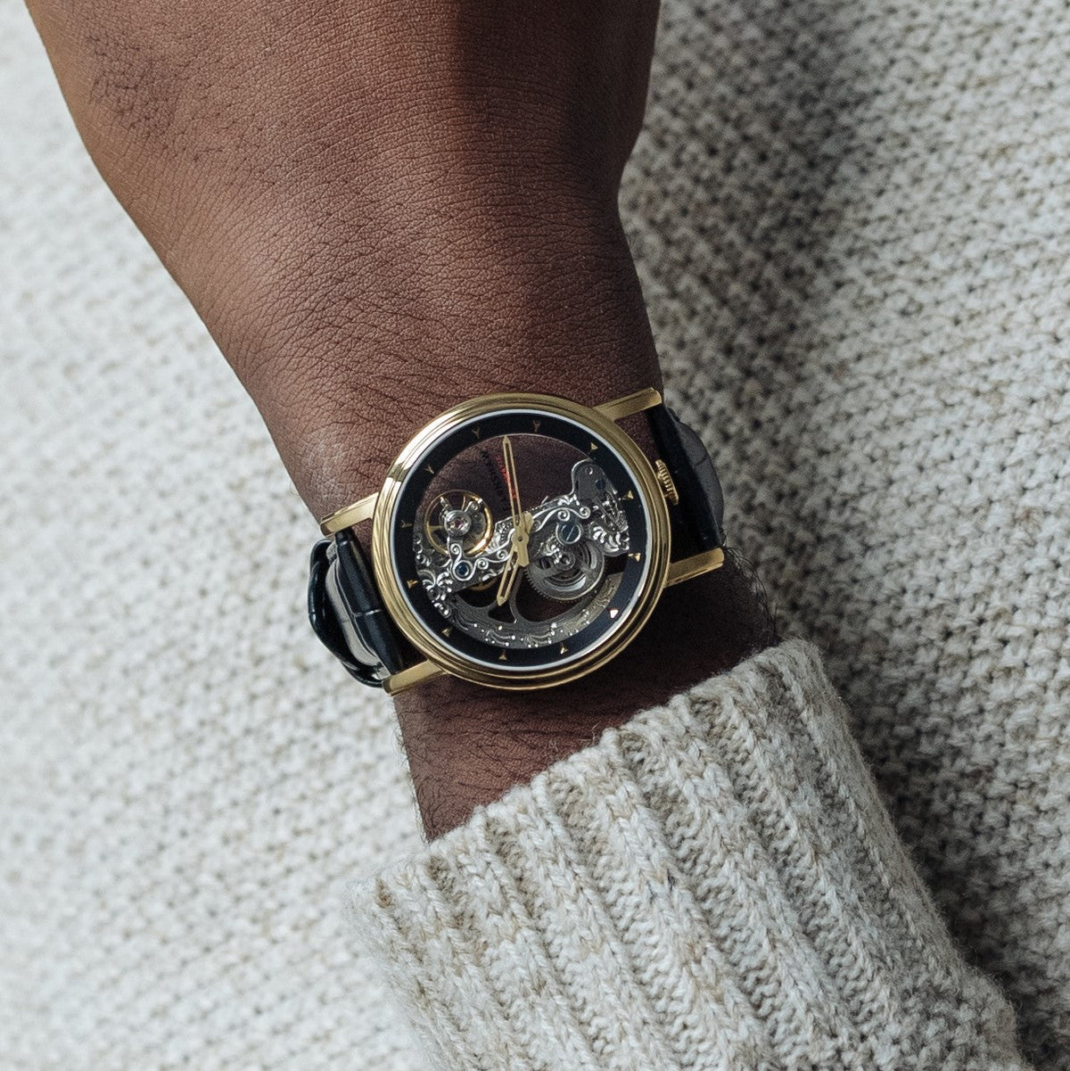 Thomas Earnshaw Fowler Bridge Skeleton Automatic – Gold – image 4