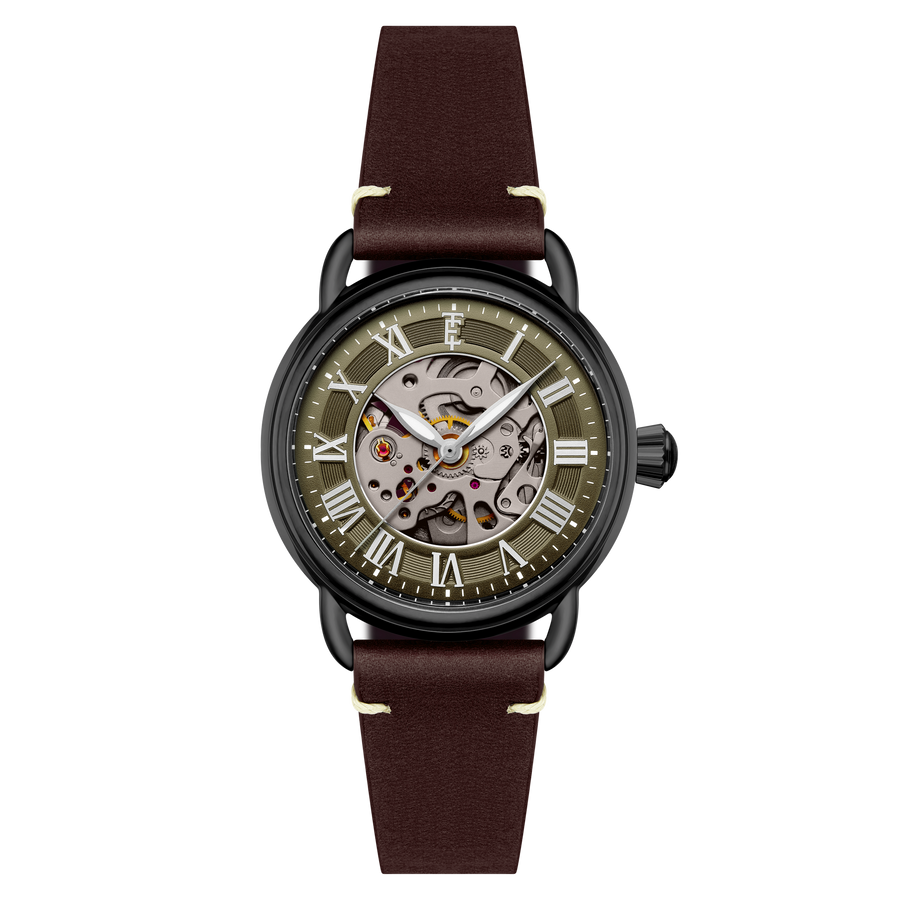 Thomas Earnshaw Investigator 40 Automatic – Olive Green – image 1