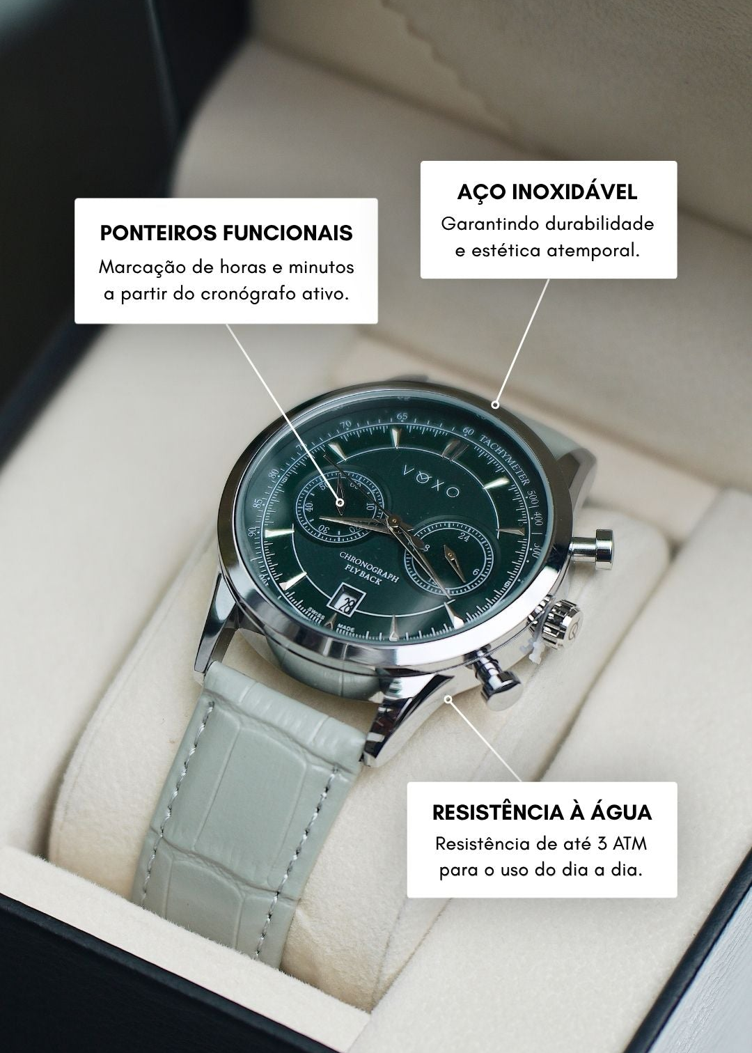VOXO Flyback 42mm – Men's Chronograph Watch – image 19