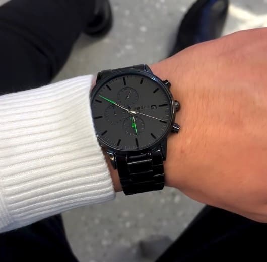 Nibosi Prestige Men's Watch – Black & Green