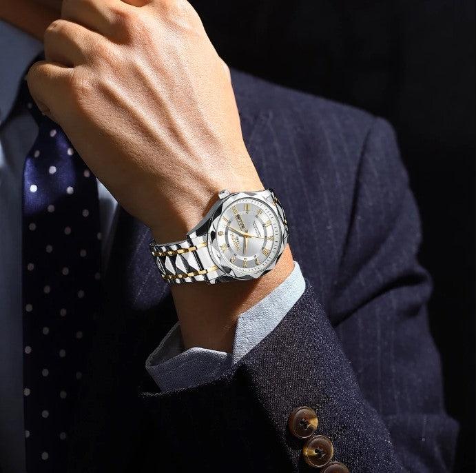 Nibosi Arkos Men's Watch – White