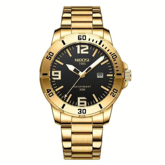 Nibosi Vellum Men's Watch – Gold
