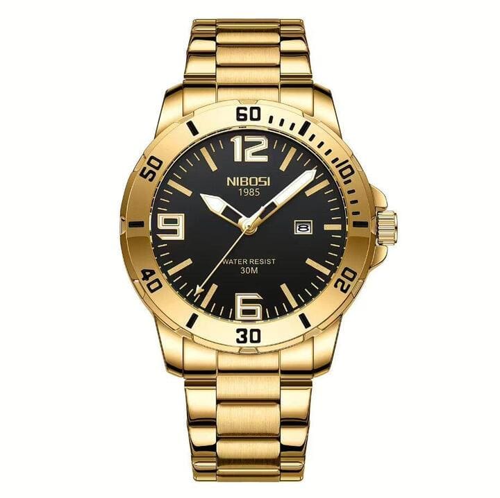 Nibosi Vellum Men's Watch – Gold
