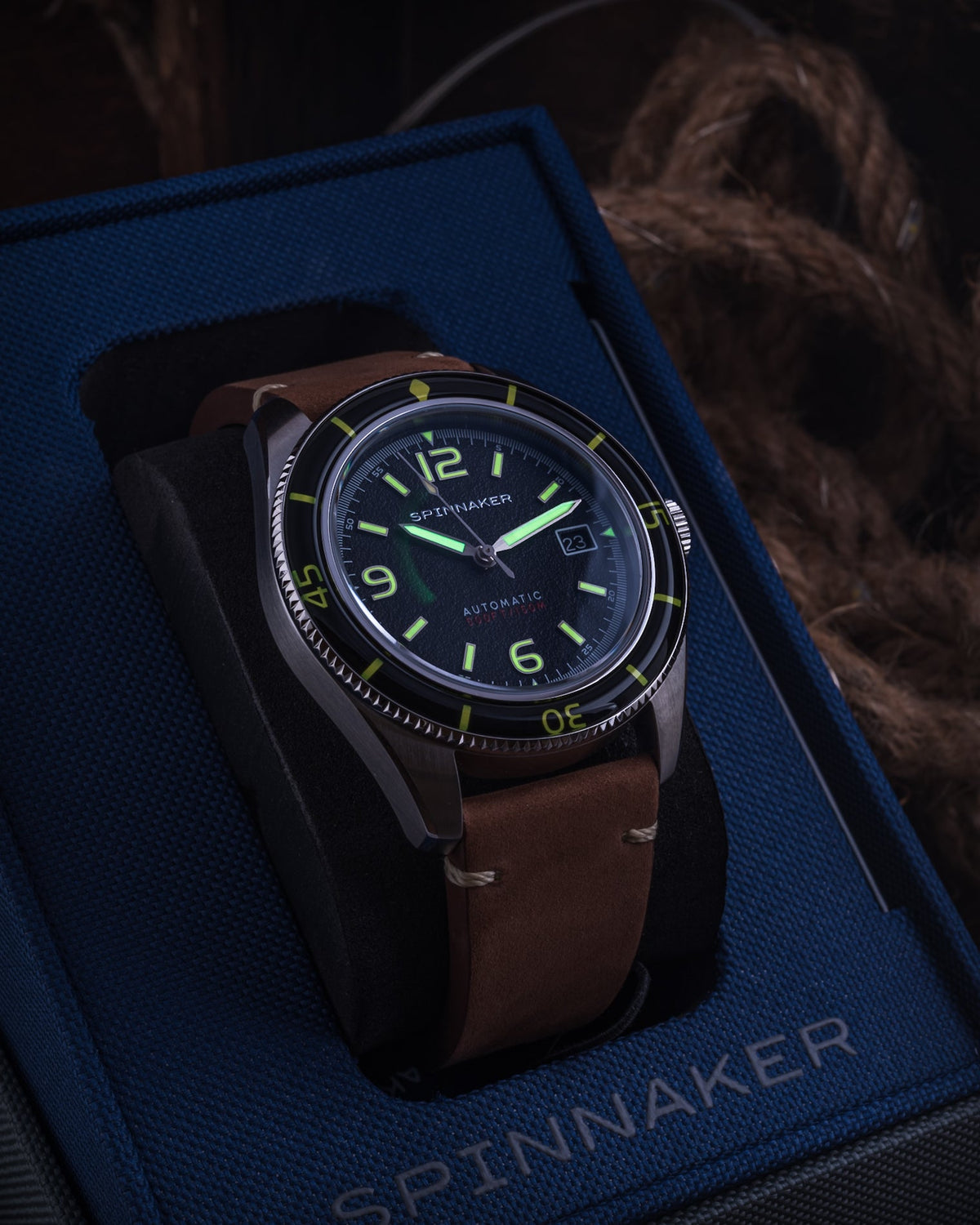 Spinnaker Fleuss Automatic – Lumber Black – image 5
