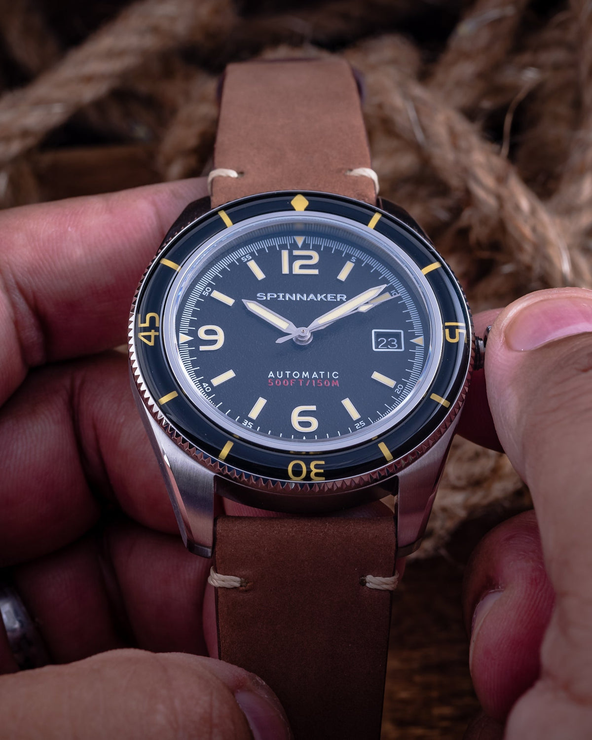 Spinnaker Fleuss Automatic – Lumber Black – image 6