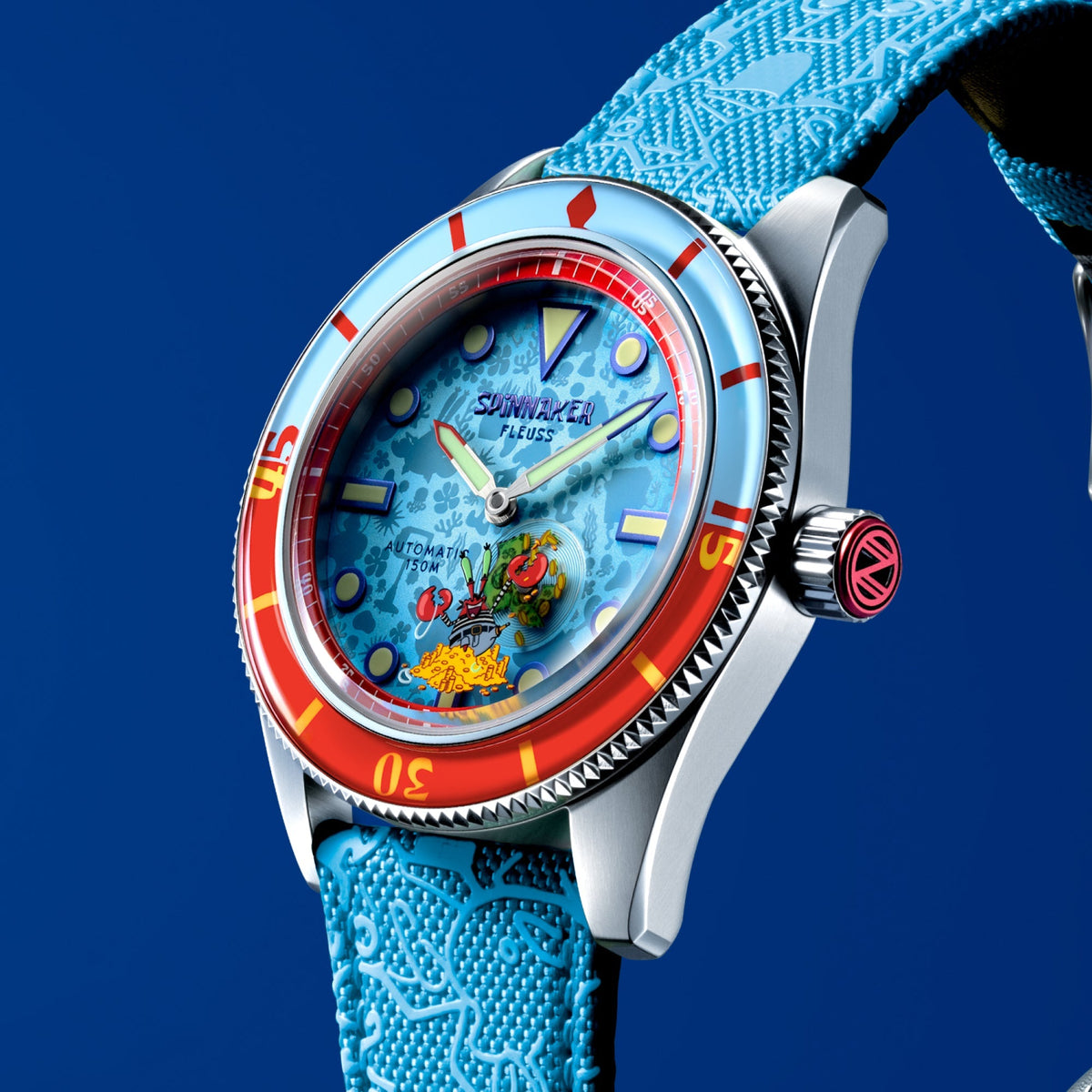 Spinnaker Fleuss Automatic SpongeBob SquarePants Shell Mates – Krabs Blue (Limited Edition) – image 3