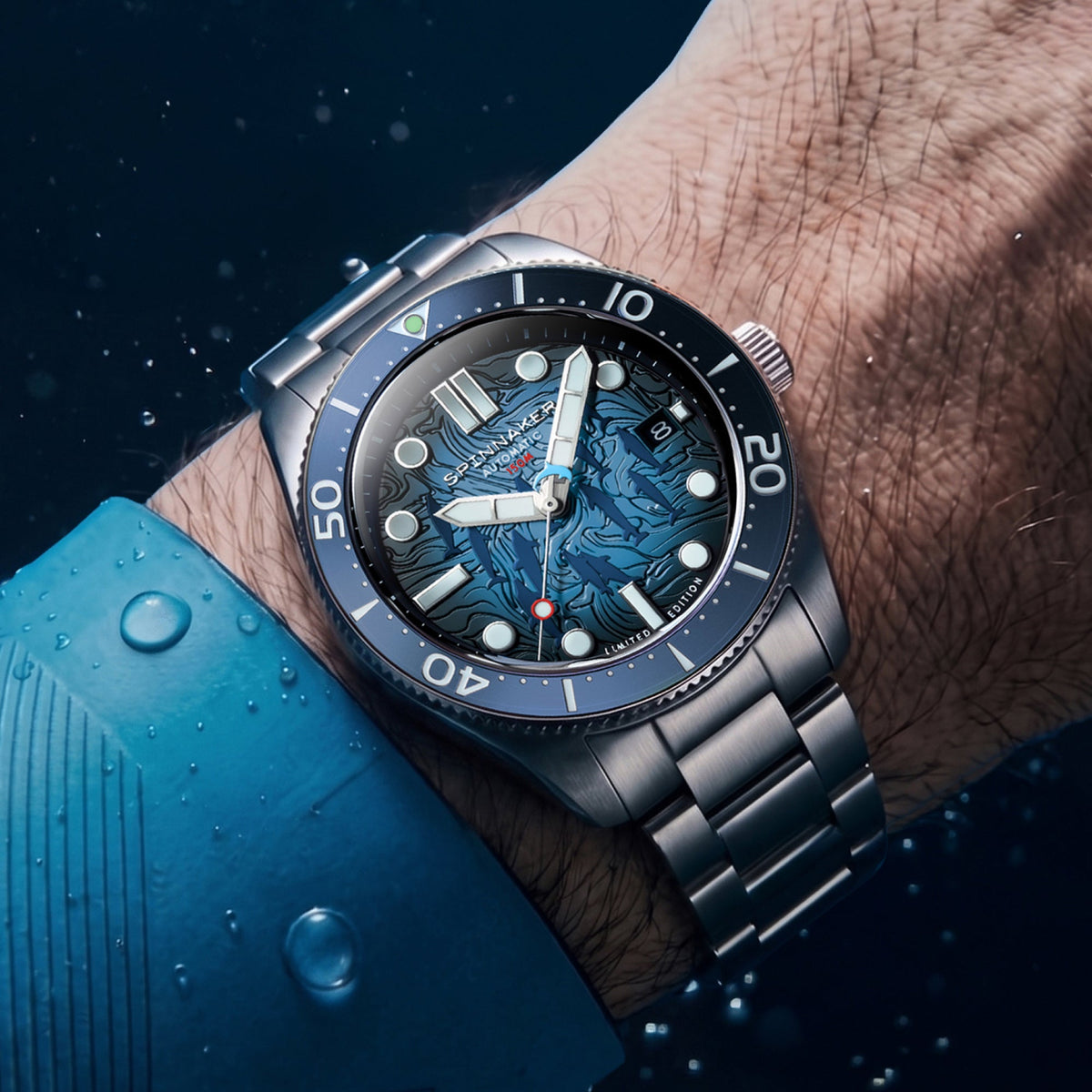 Spinnaker Croft Mittelgroß Automatisch – Aqua Play (Limitierte Edition)