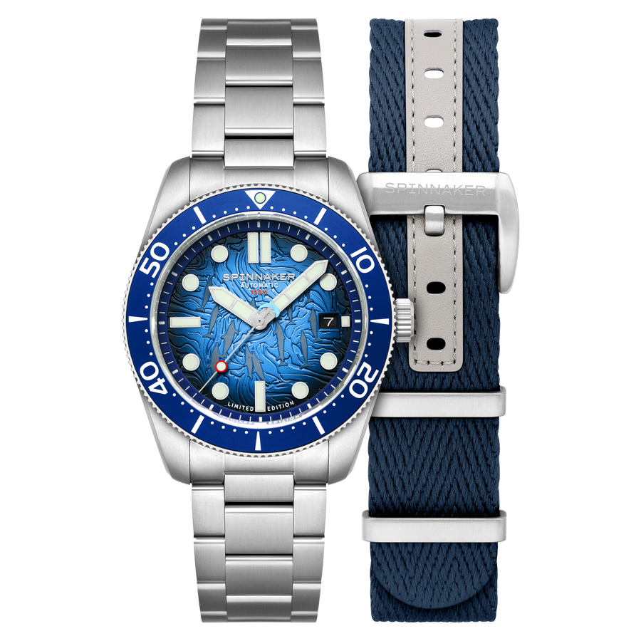 Spinnaker Croft Mid-Size Automatic – Aqua Play (Limited Edition) – image 1