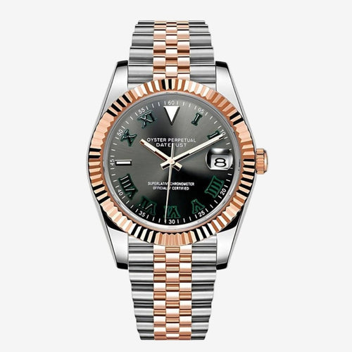 FYNTHER Datejust EDITION ROSE TWO-TONE WIMBLEDON JUBILEE MOD