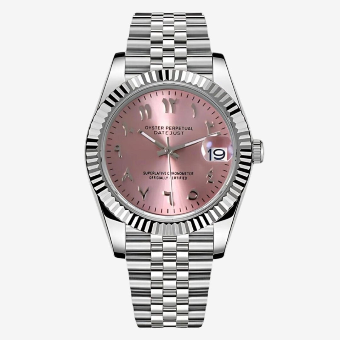 FYNTHER Datejust EDITION SILVER ARABIC COTTON CANDY JUBILEE MOD