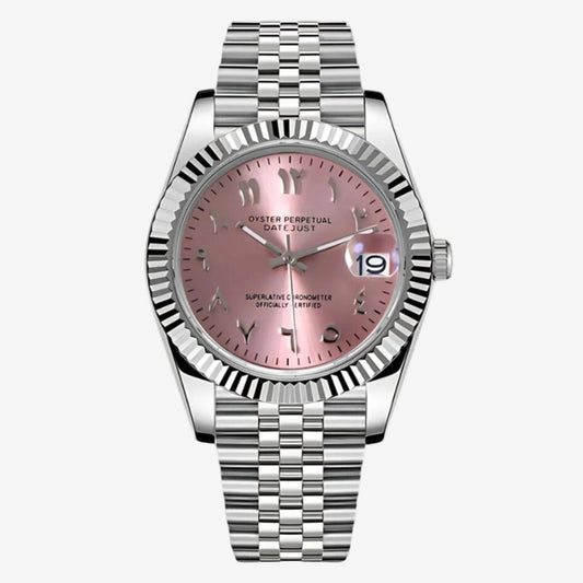 FYNTHER Datejust EDITION SILVER ARABIC COTTON CANDY JUBILEE MOD