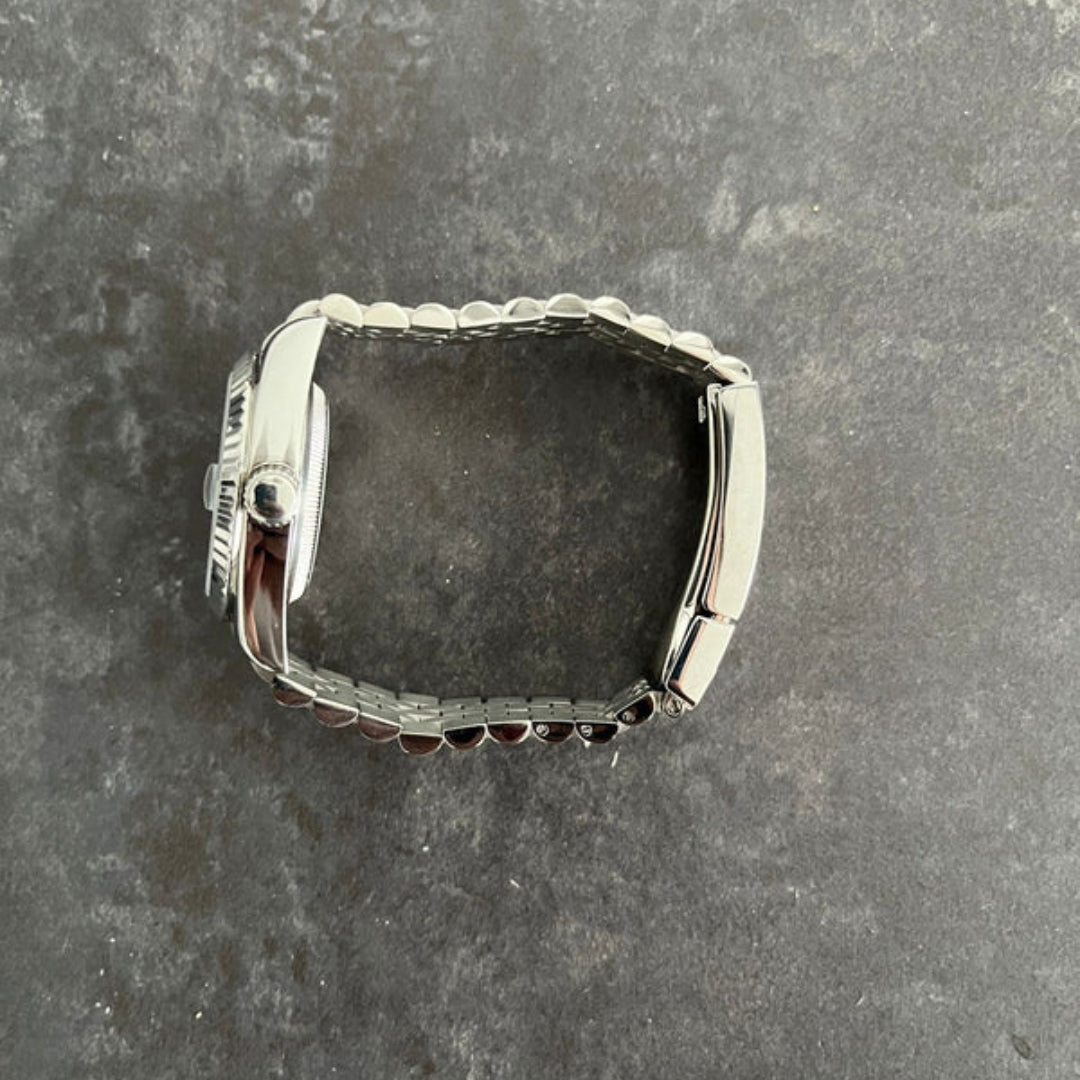 FYNTHER Datejust EDITION SILVER ARABIC PLATINUM JUBILEE MOD