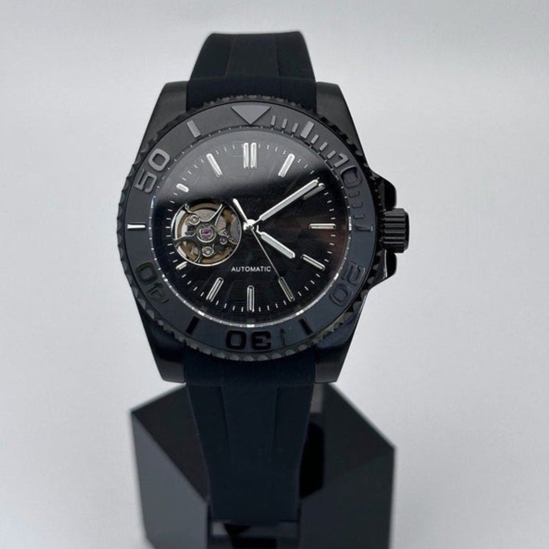 FYNTHER Submariner EDITION OBSIDIAN BLACK-OUT OPEN HEART MOD