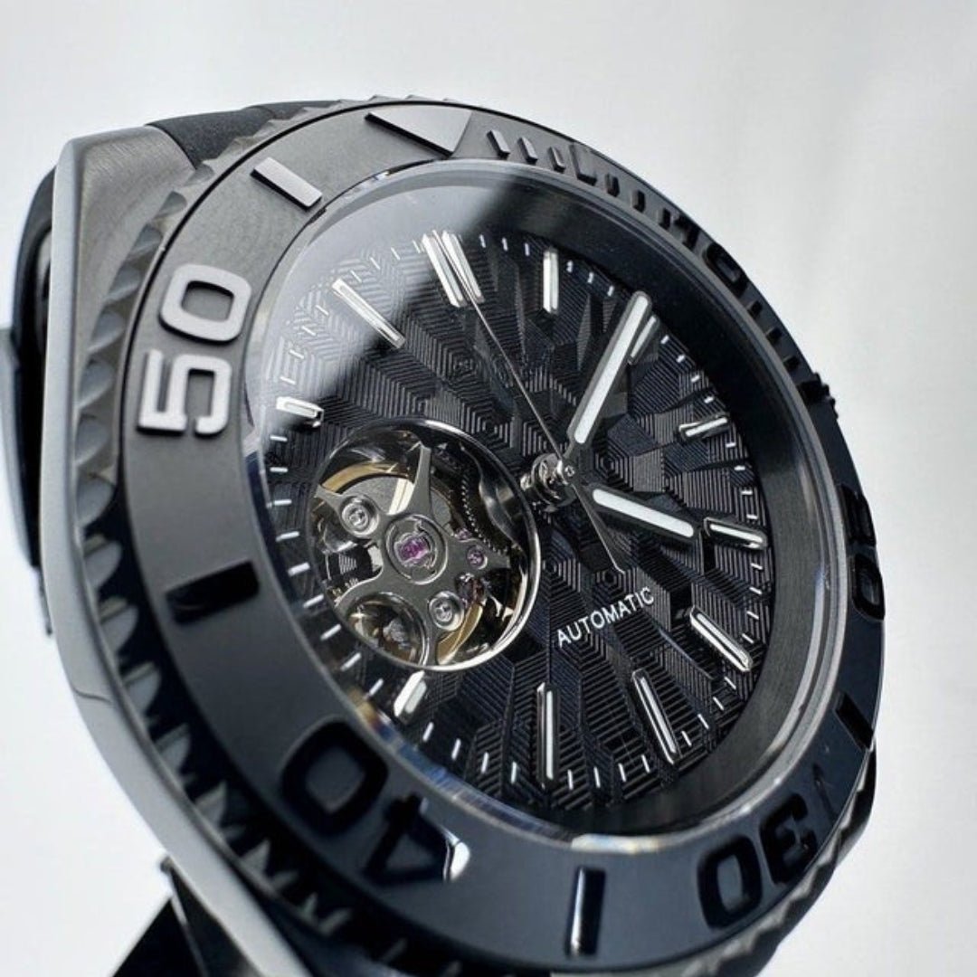 FYNTHER Submariner EDITION OBSIDIAN BLACK-OUT OPEN HEART MOD