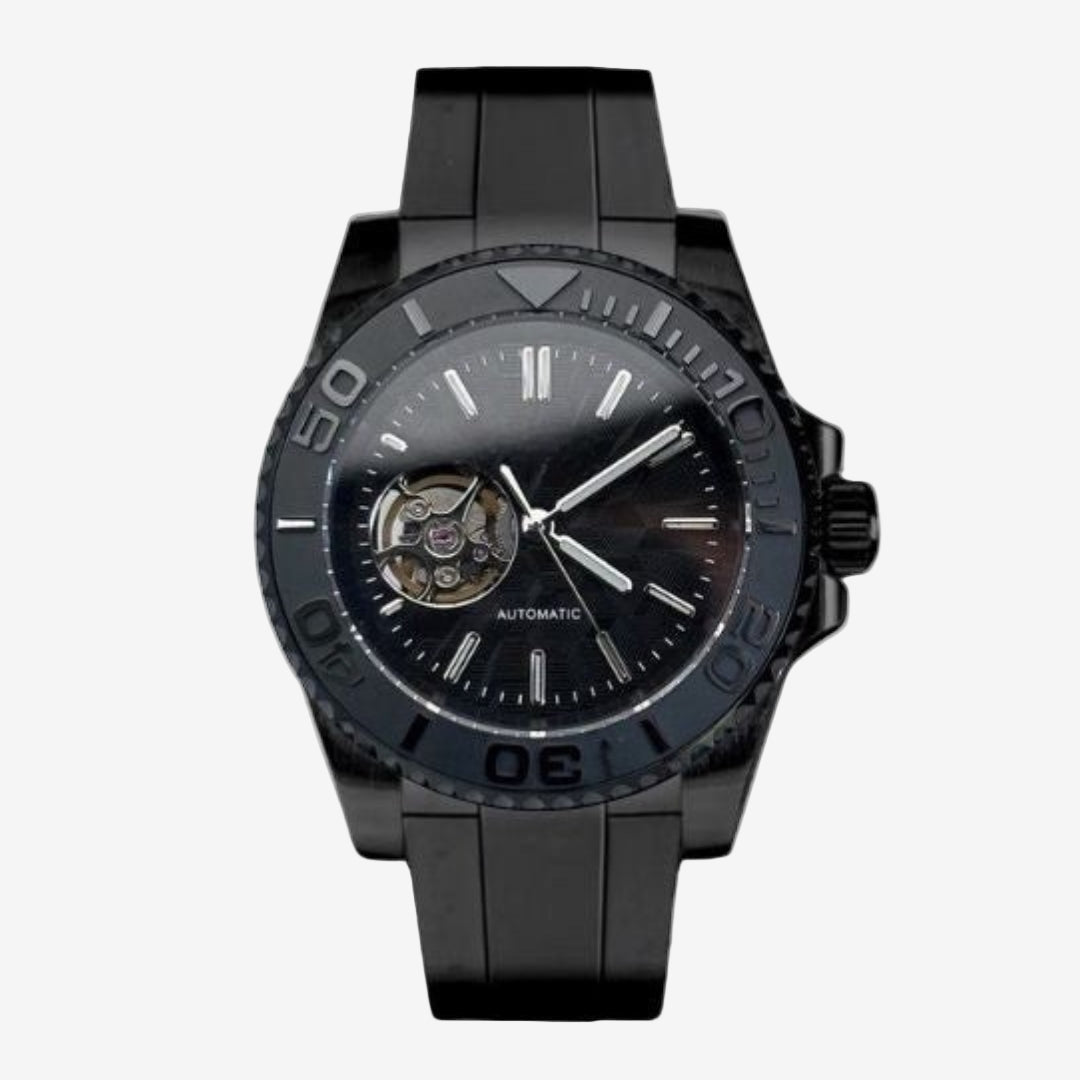 FYNTHER Submariner EDITION OBSIDIAN BLACK-OUT OPEN HEART MOD