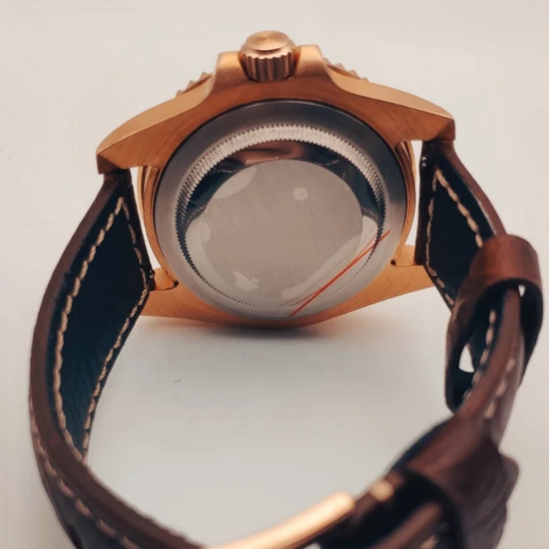 FYNTHER Submariner EDITION YACHT MASTER BRONZE LEATHER MOD