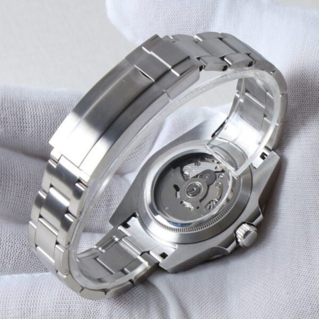 FYNTHER Submariner EDITION YACHT MASTER PLATINUM SILVER MOD