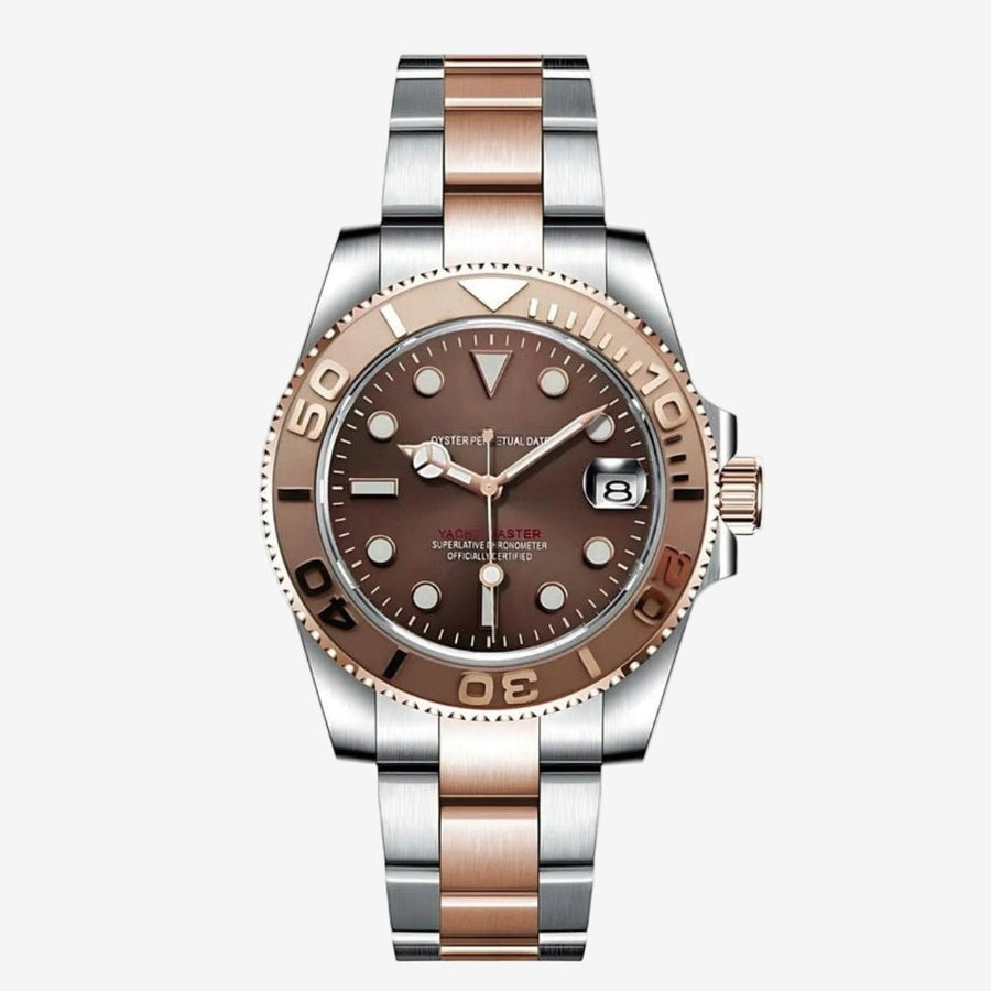 FYNTHER Submariner EDITION YACHT MASTER TWO-TONE ROSE GOLD MOD