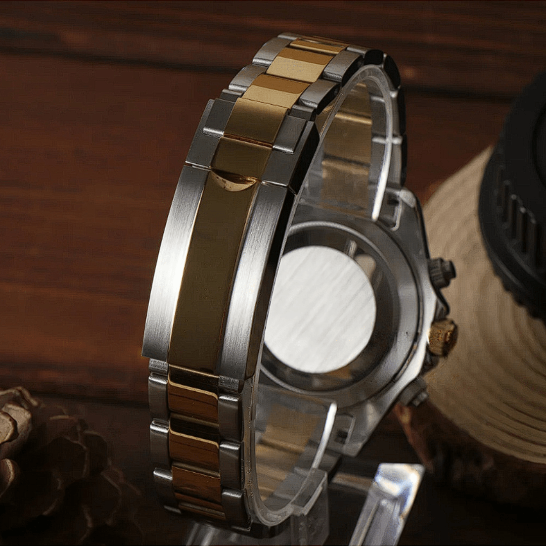 FYNTHER Daytona CHRONOGRAPH EDITION GOLD TWO-TONE PANDA MOD