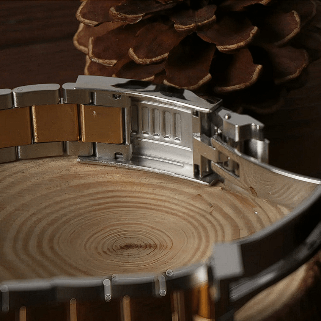 FYNTHER Daytona CHRONOGRAPH EDITION GOLD TWO-TONE PANDA MOD