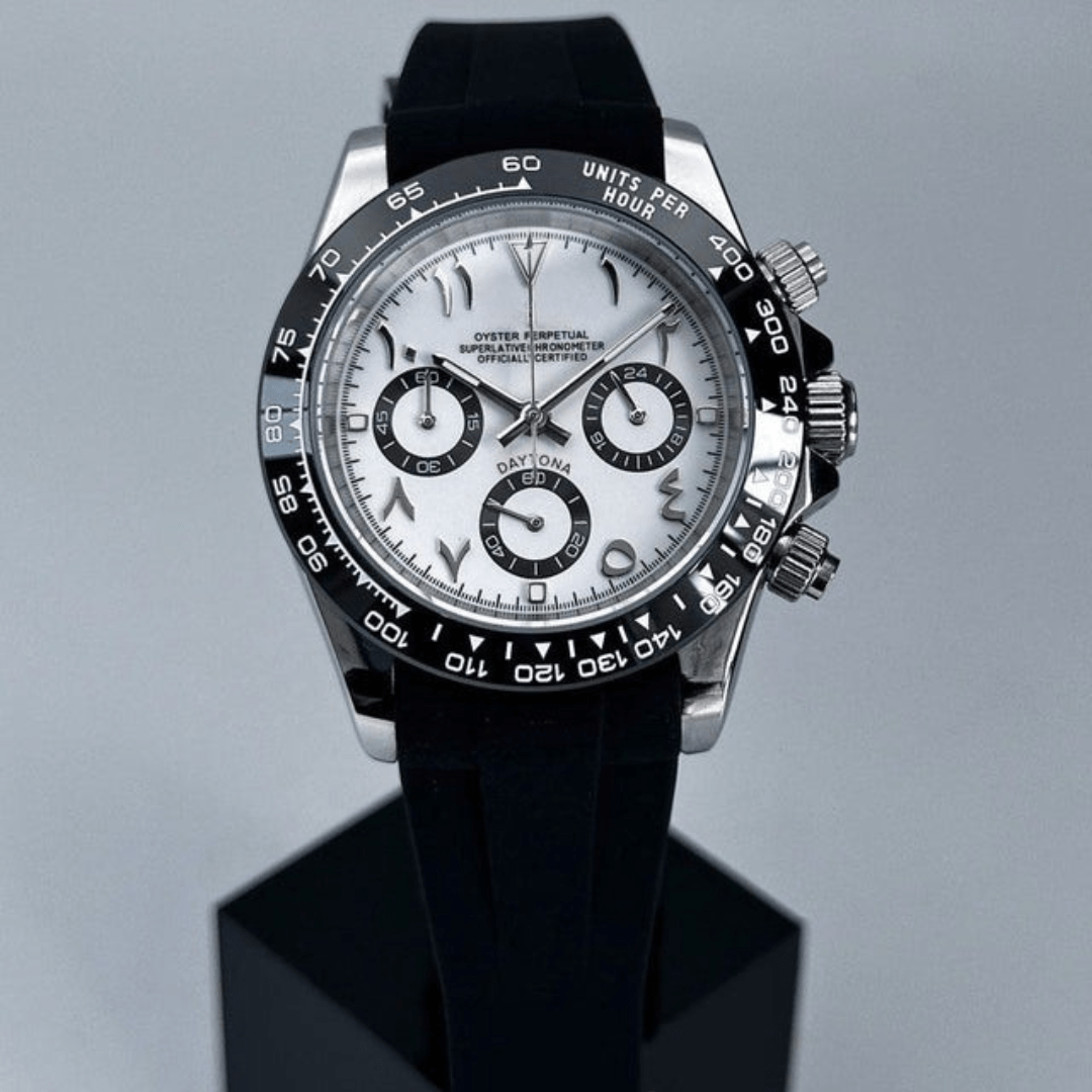 FYNTHER Daytona CHRONOGRAPH EDITION IVORY PANDA ARABIC MOD