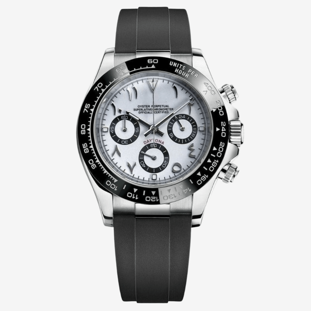 FYNTHER Daytona CHRONOGRAPH EDITION IVORY PANDA ARABIC MOD