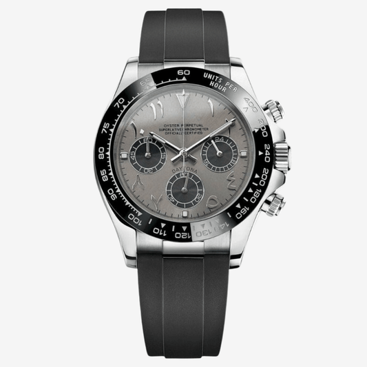 FYNTHER Daytona CRONÓGRAFO EDICIÓN RHODIUM ARABIC MOD