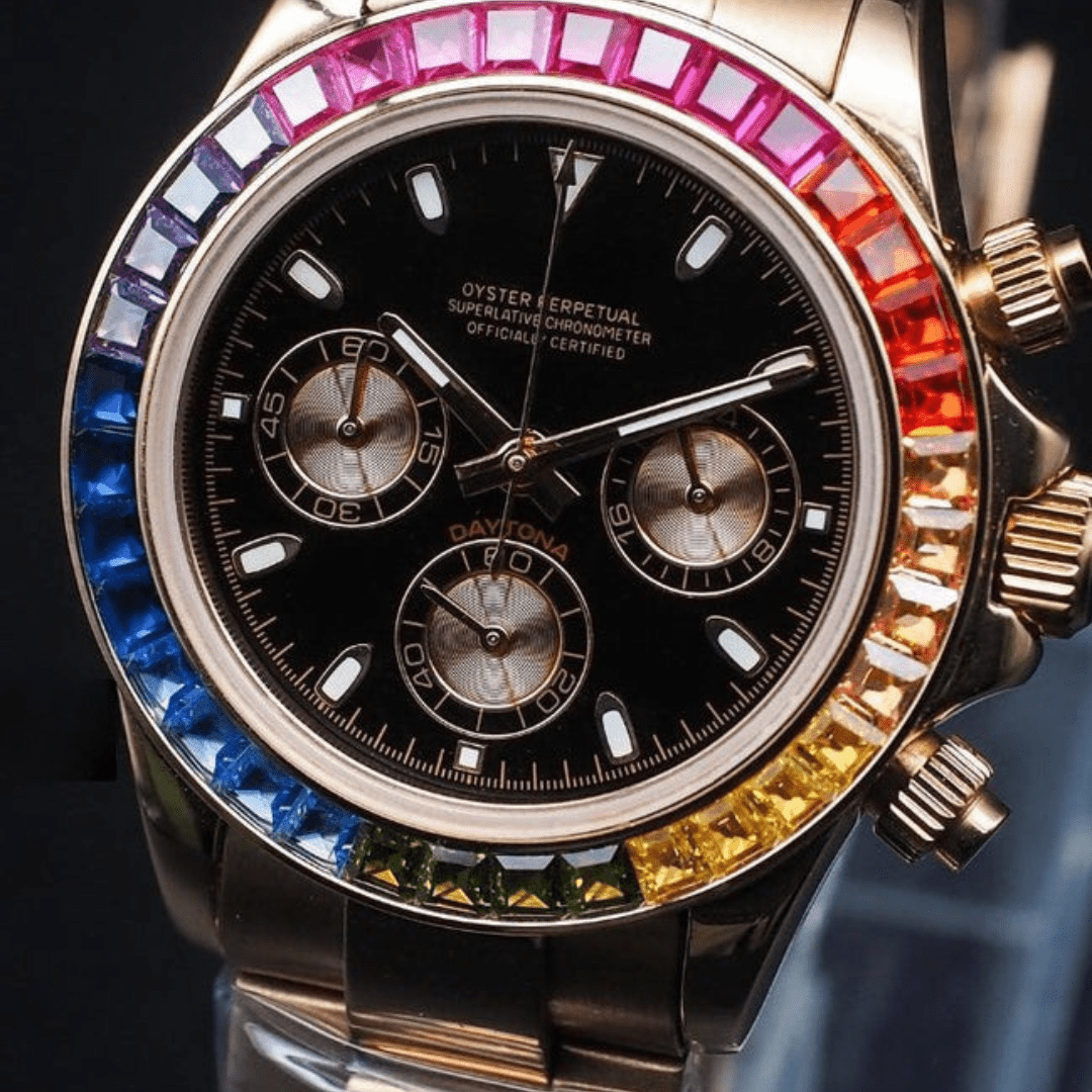 FYNTHER Daytona CHRONOGRAPH EDITION ROSE RAINBOW MOD
