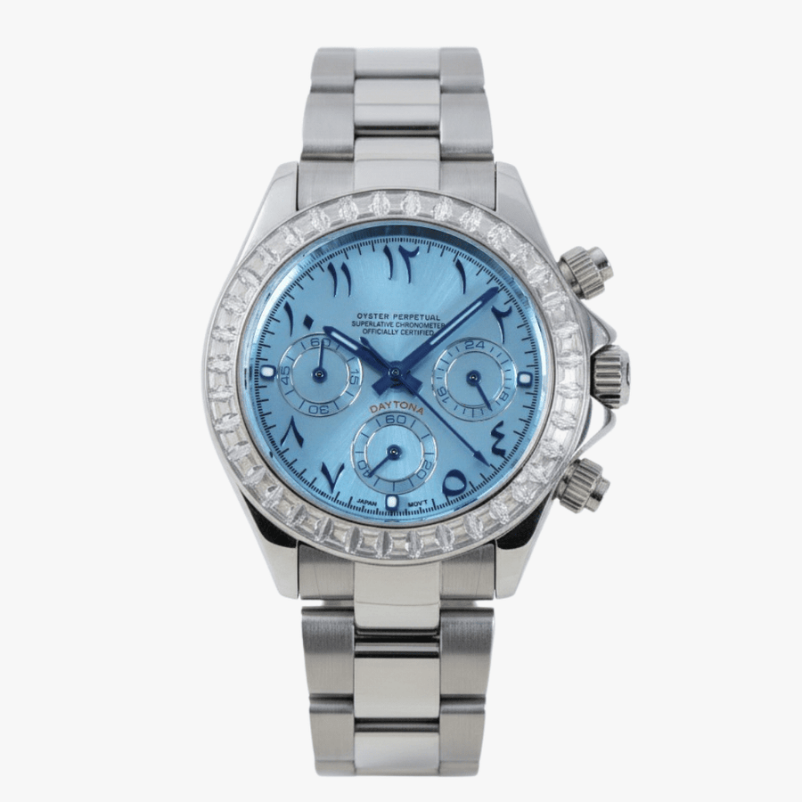 FYNTHER Daytona CHRONOGRAPH MOD ARABIC ICE BAGUETTE EDITION