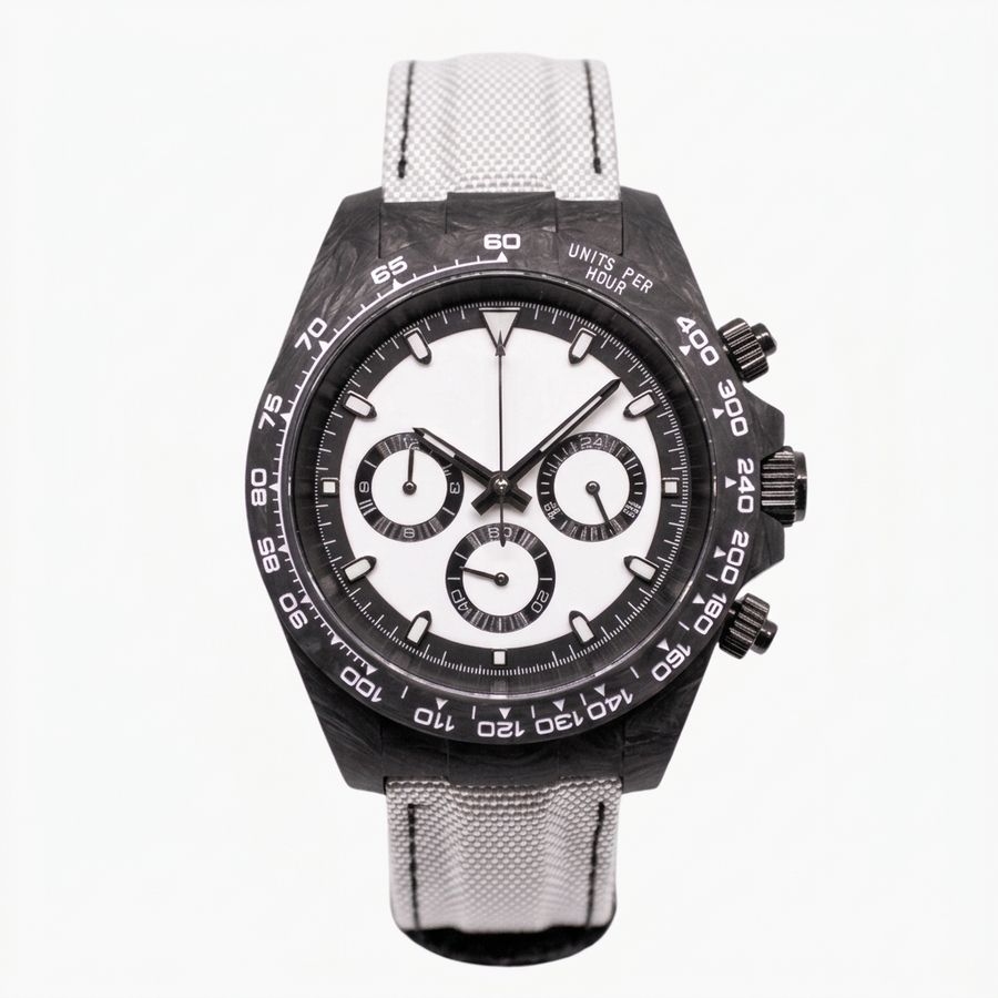 FYNTHER Daytona CRONÓGRAFO MOD EDICIÓN FORGED CARBON PANDA