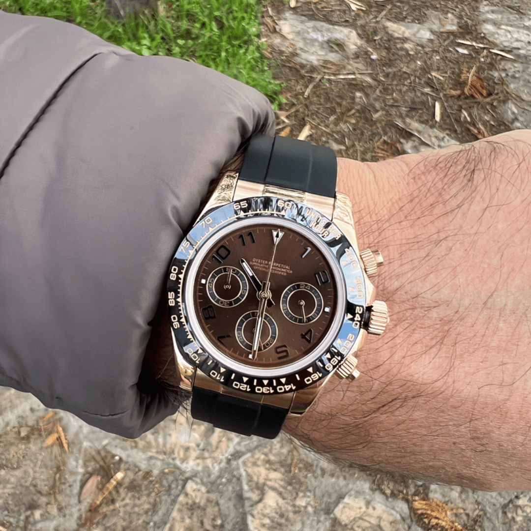 FYNTHER Daytona CHRONOGRAPH MOD MOCHA ROSE EDITION
