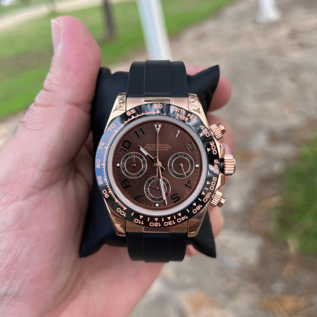 FYNTHER Daytona CHRONOGRAPH MOD MOCHA ROSE EDITION