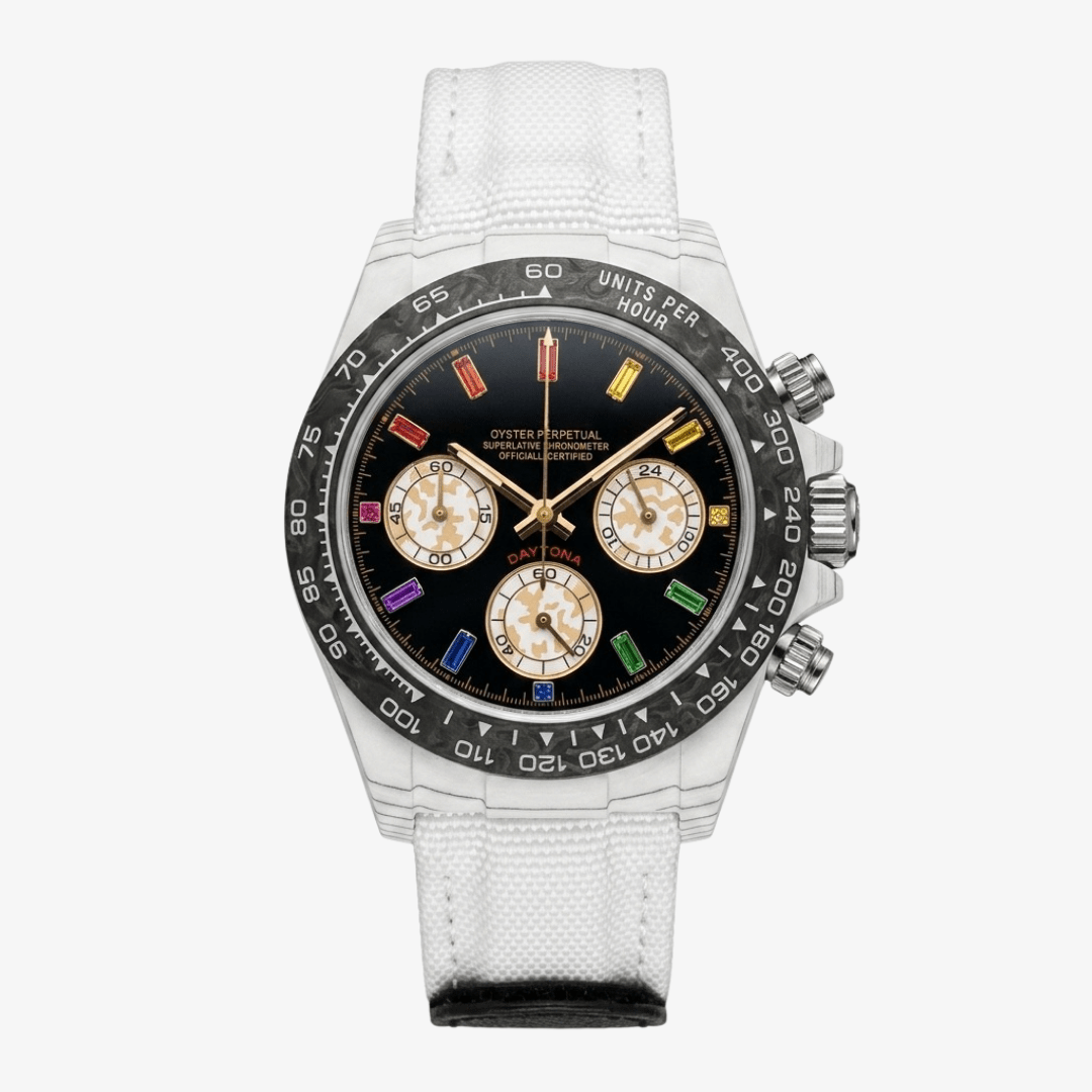 FYNTHER Daytona RAINBOW CHRONOGRAPH MOD FORGED CARBON EDITION