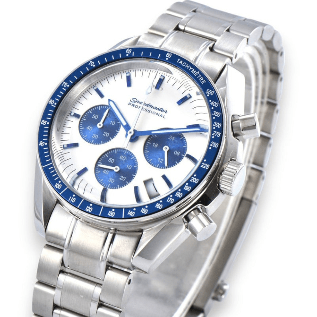 FYNTHER Speedmaster CHRONOGRAPH MOD ELECTRIC BLUE EDITION