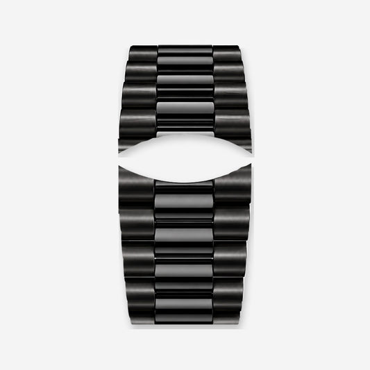 Rounded Black Steel Bracelet | Classic