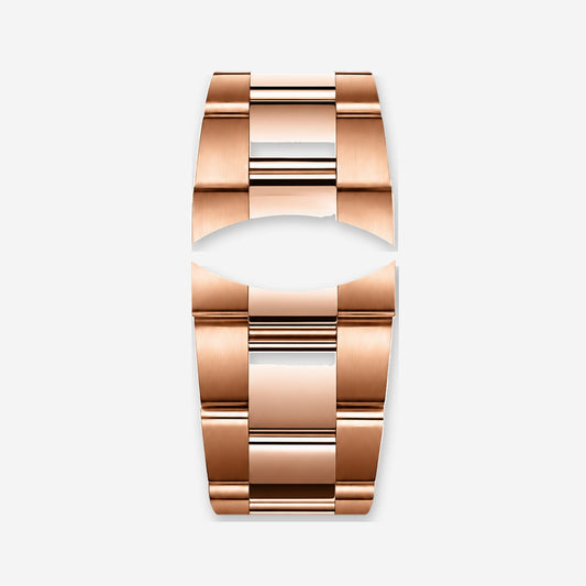Brazalete de acero tono oro rosa cepillado | Classic