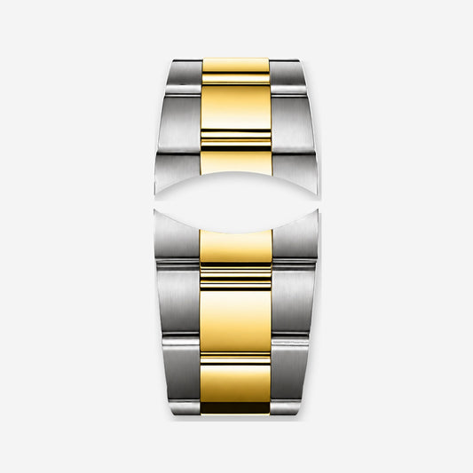 Brazalete de acero bicolor oro cepillado | Classic