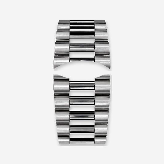 Rounded Silver Steel Bracelet | Classic
