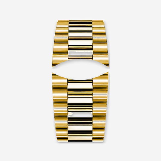 Rounded Gold-Tone Steel Bracelet | Classic