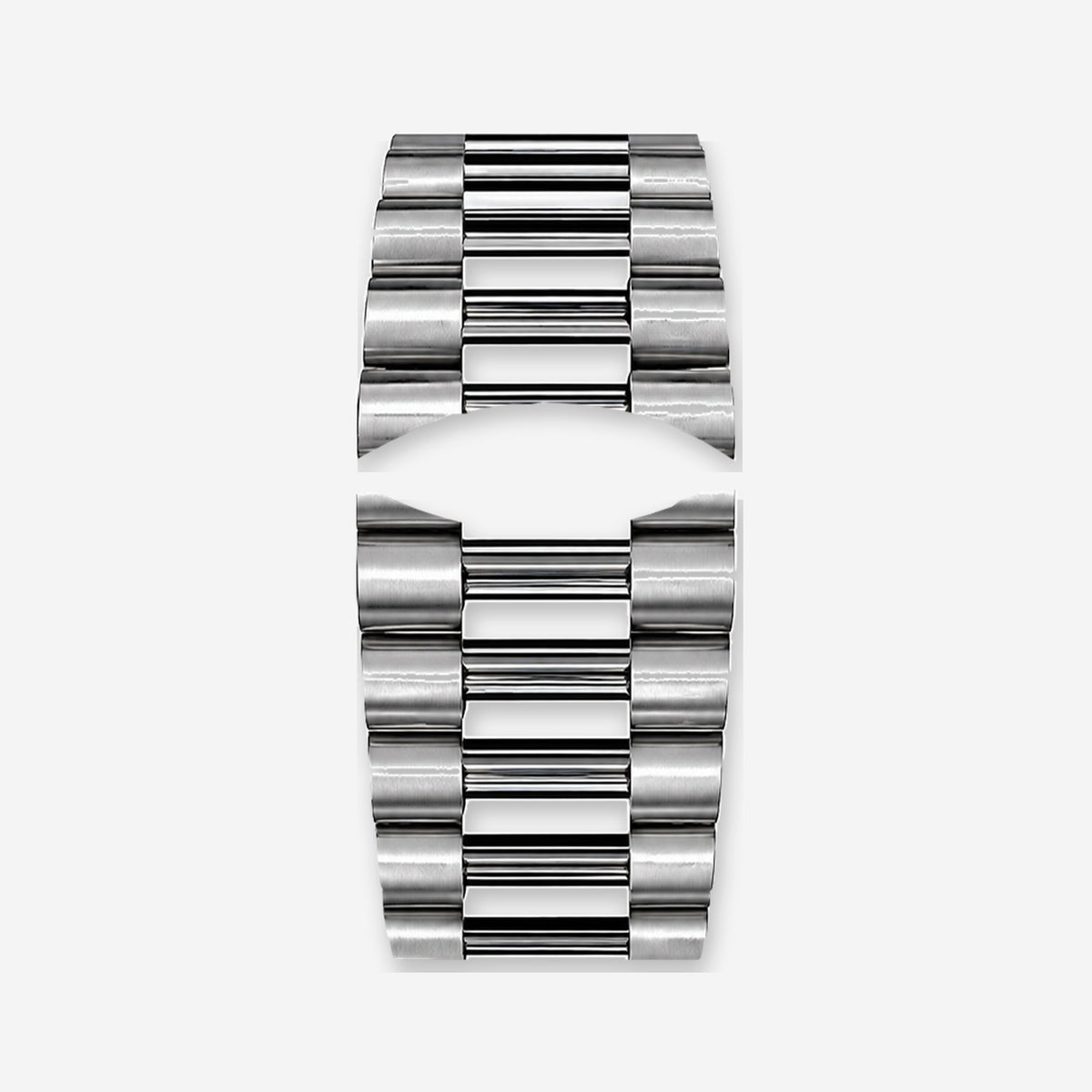 Bracelet en acier argenté arrondi | Prestige