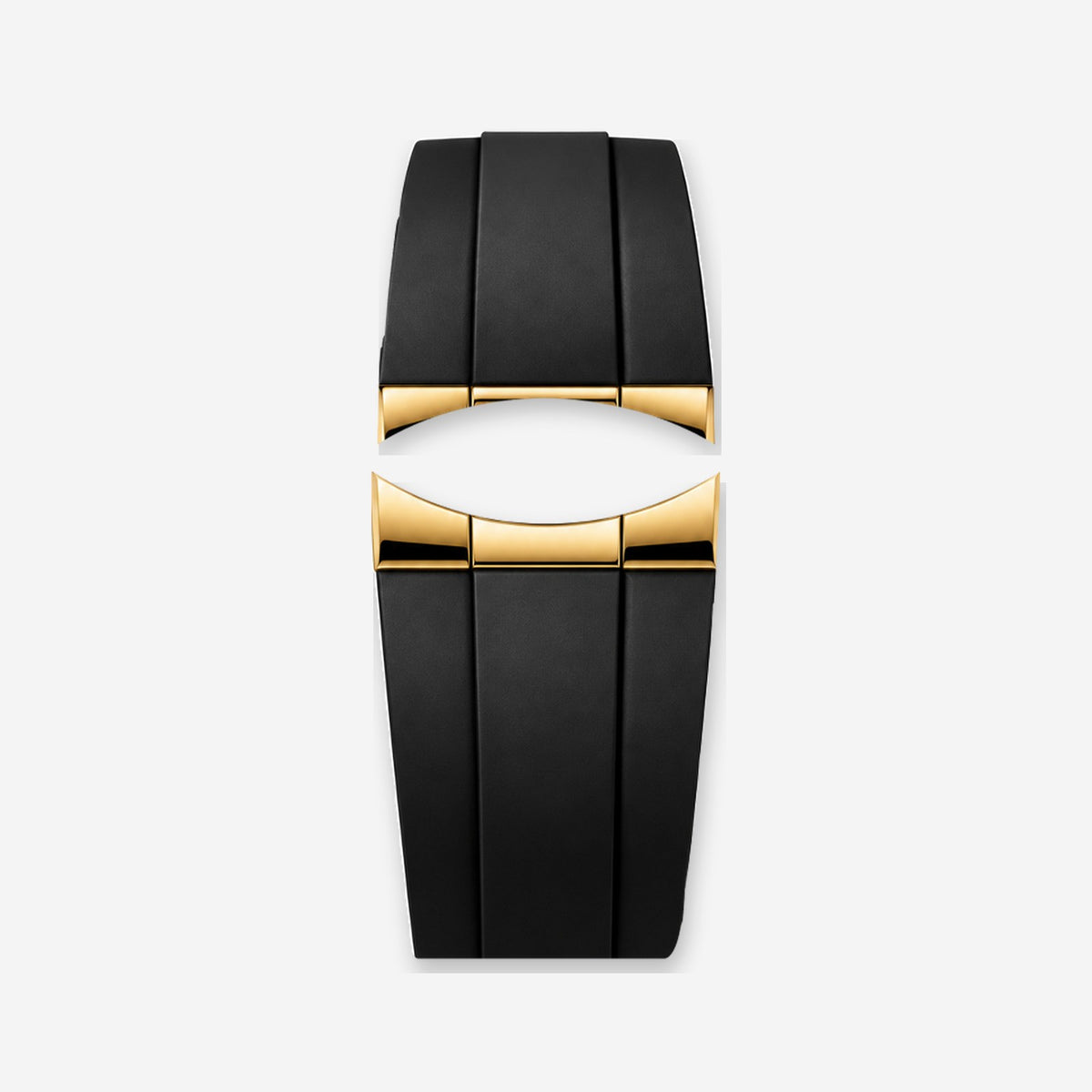 🎁 Daytona Strap – Black Rubber · Gold (100% off)